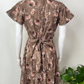 Brown Umbrella Style Alpine Fabric Nightgown