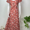 Floral Printed Umbrella Style Alpine Nightgown