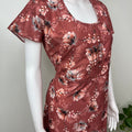 Floral Printed Umbrella Style Alpine Nightgown