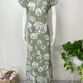 Green Premium Alpine Fabric Women's Nighty