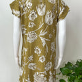 Yellow Floral Printed Alpine Fabric Nighty Soft & Breathable