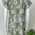 Green Premium Alpine Fabric Women's Nighty