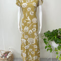 Yellow Floral Printed Alpine Fabric Nighty Soft & Breathable