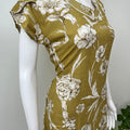 Yellow Floral Printed Alpine Fabric Nighty Soft & Breathable