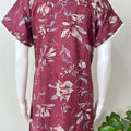 Maroon Soft & Breathable Alpine Nightgown for Women