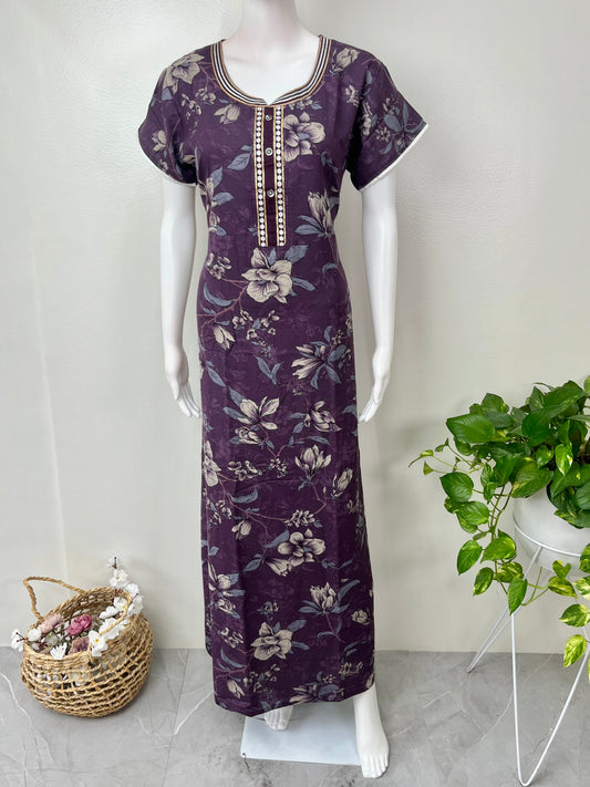 Purple Alpine Fabric Nighty Soft & Breathable