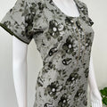 Olive Green Alpine Fabric Nightgown For Women