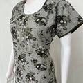 Olive Green Alpine Fabric Nightgown For Women