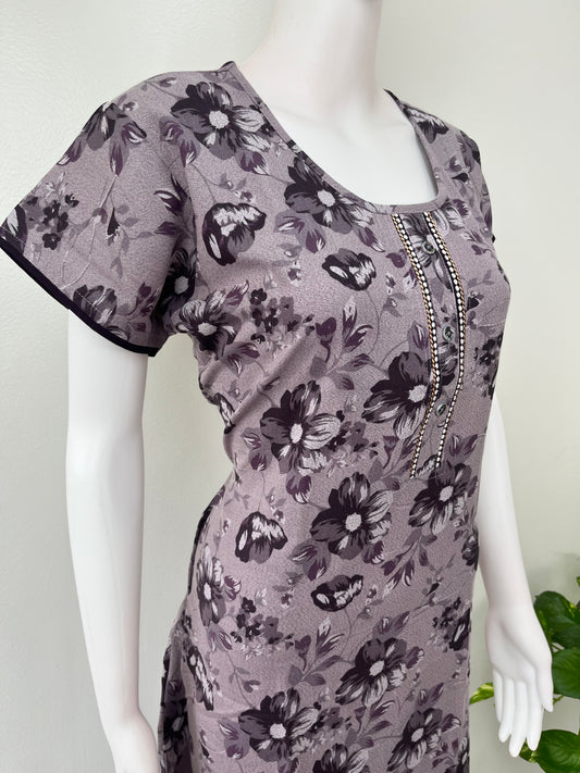 Purple Soft & Breathable Alpine Nightgown