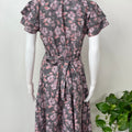 Gray Printed Frock Style Alpine Fabric Nighty