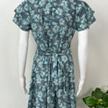 Teal Frock Style Alpine Fabric Nightgown