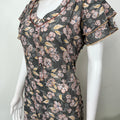 Floral Printed Umbrella Style Alpine Nightgown