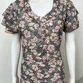 Floral Printed Umbrella Style Alpine Nightgown