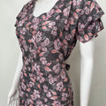 Gray Printed Frock Style Alpine Fabric Nighty