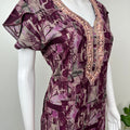 Wine Printed Alpine Nightgown for Women