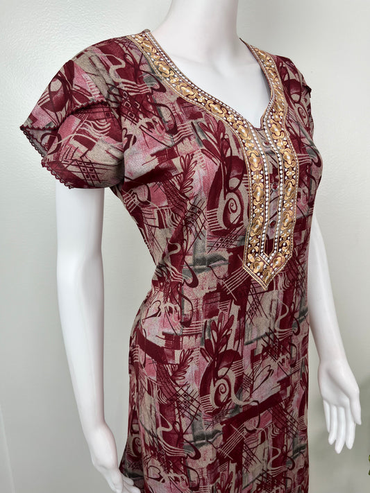 Maroon Alpine Fabric Nighty Soft & Breathable
