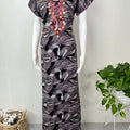Digital Printed Alpine Fabric Nighty with Embroidery