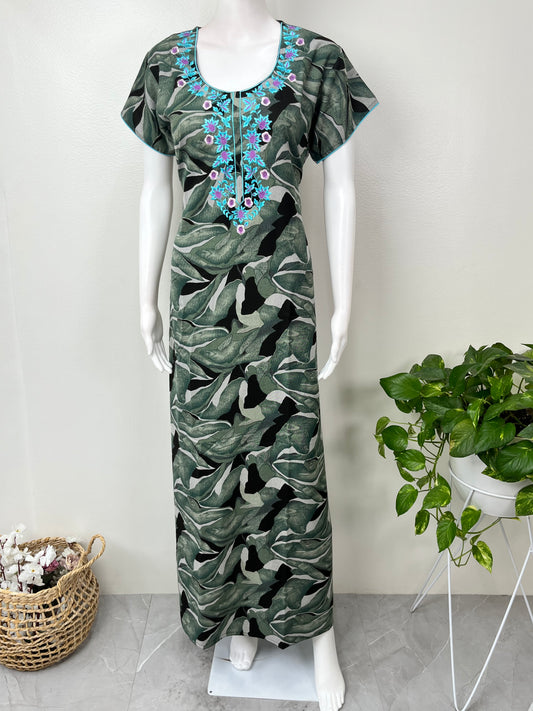 Olive Green Soft & Breathable Alpine Nightgown