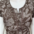Brown Floral Umbrella Style Alpine Nightgown