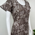 Brown Floral Umbrella Style Alpine Nightgown