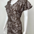 Brown Floral Umbrella Style Alpine Nightgown