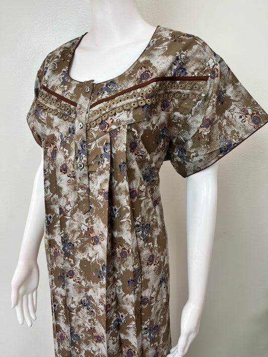 Printed Alpine Fabric Nighty for Women