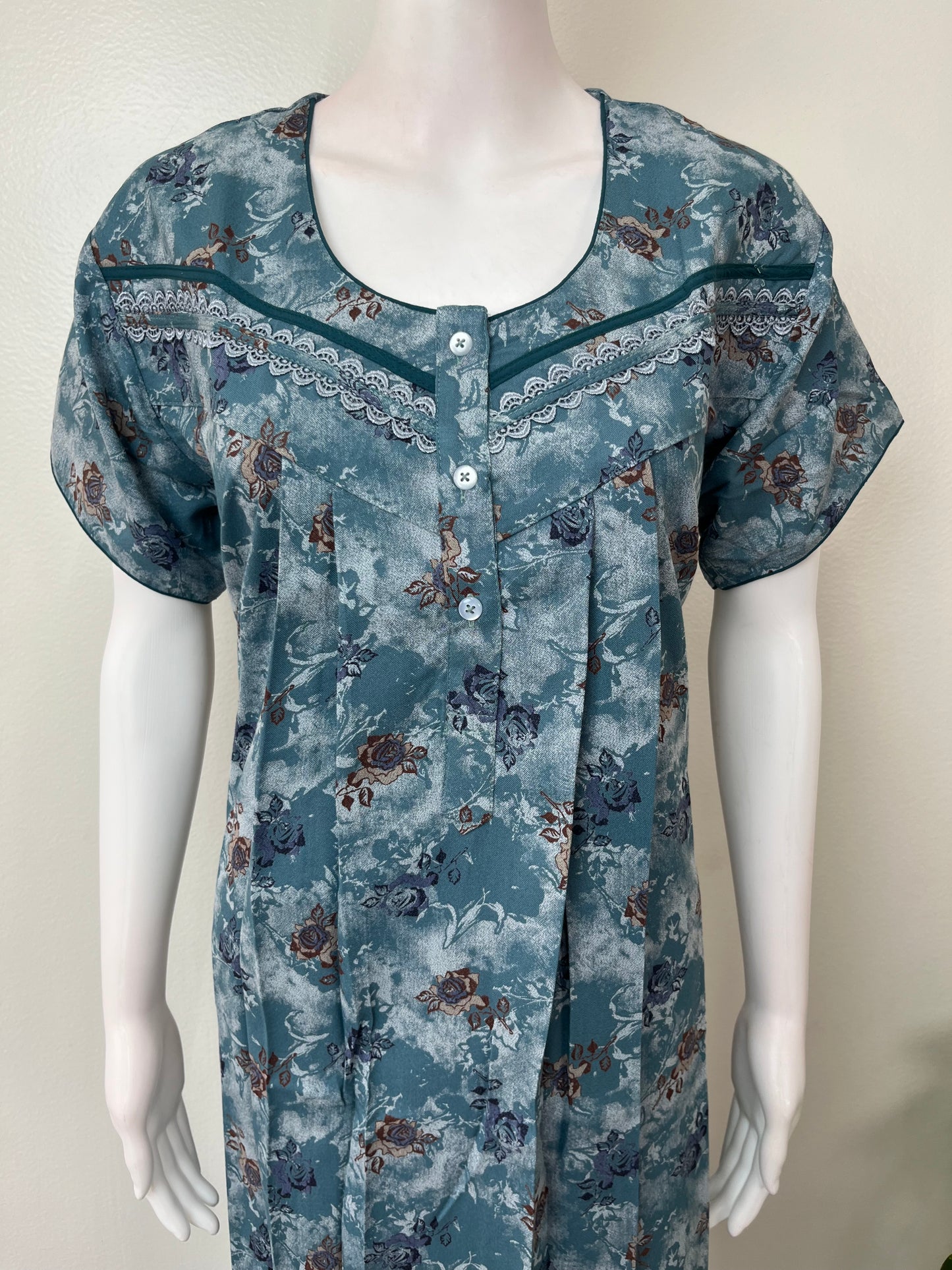 Blue Soft & Breathable Alpine Nightgown