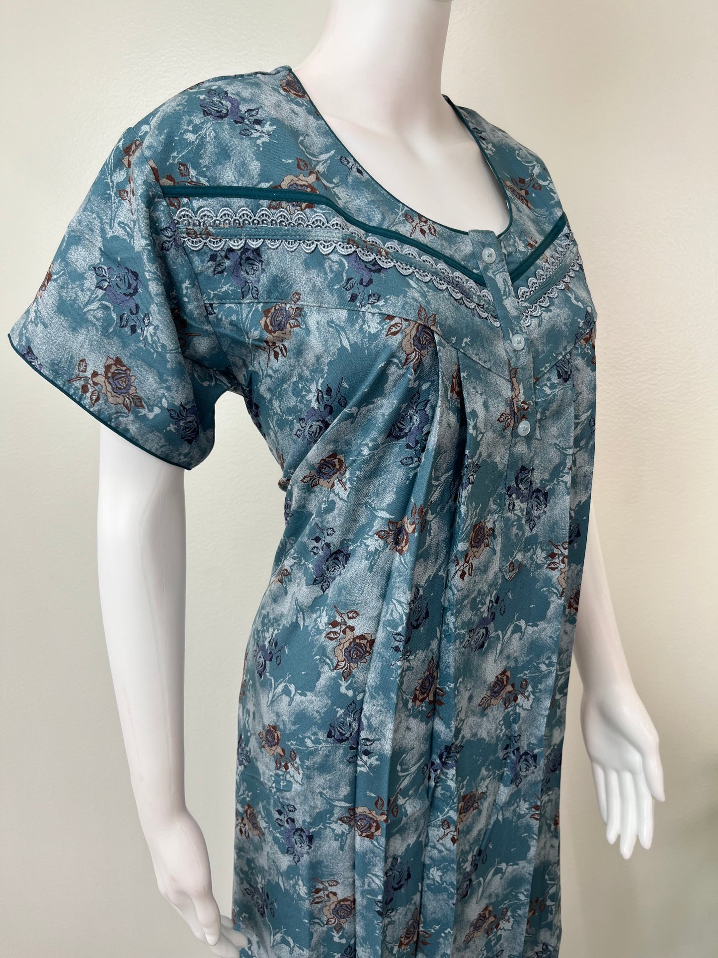 Blue Soft & Breathable Alpine Nightgown