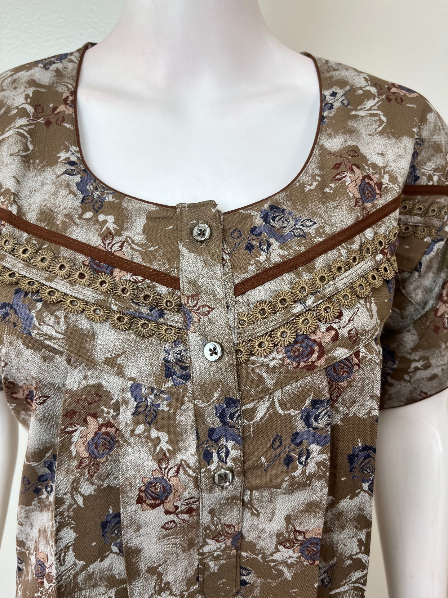 Printed Alpine Fabric Nighty for Women