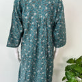 Teal Green Alpine Nighty with Long Sleeves