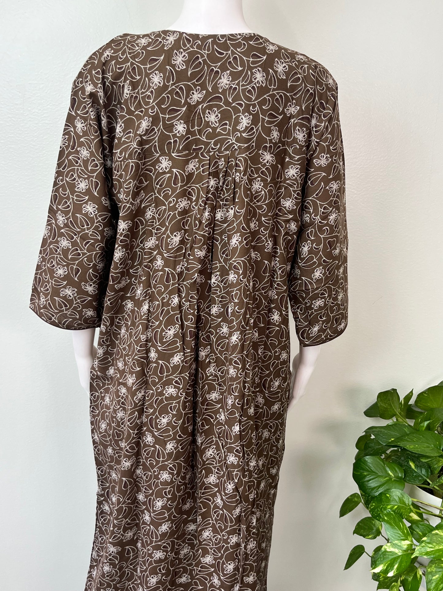 Soft & Breathable 3/4th Sleeves Alpine Nighty