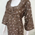 Soft & Breathable 3/4th Sleeves Alpine Nighty