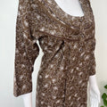 Soft & Breathable 3/4th Sleeves Alpine Nighty