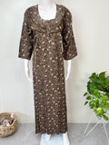 Soft & Breathable 3/4th Sleeves Alpine Nighty
