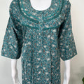 Teal Green Alpine Nighty with Long Sleeves
