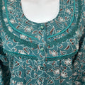 Teal Green Alpine Nighty with Long Sleeves