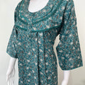 Teal Green Alpine Nighty with Long Sleeves