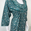 Teal Green Alpine Nighty with Long Sleeves