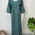 Teal Green Alpine Nighty with Long Sleeves