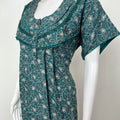 Teal Alpine Fabric Nighty for Women