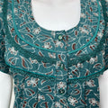 Teal Alpine Fabric Nighty for Women