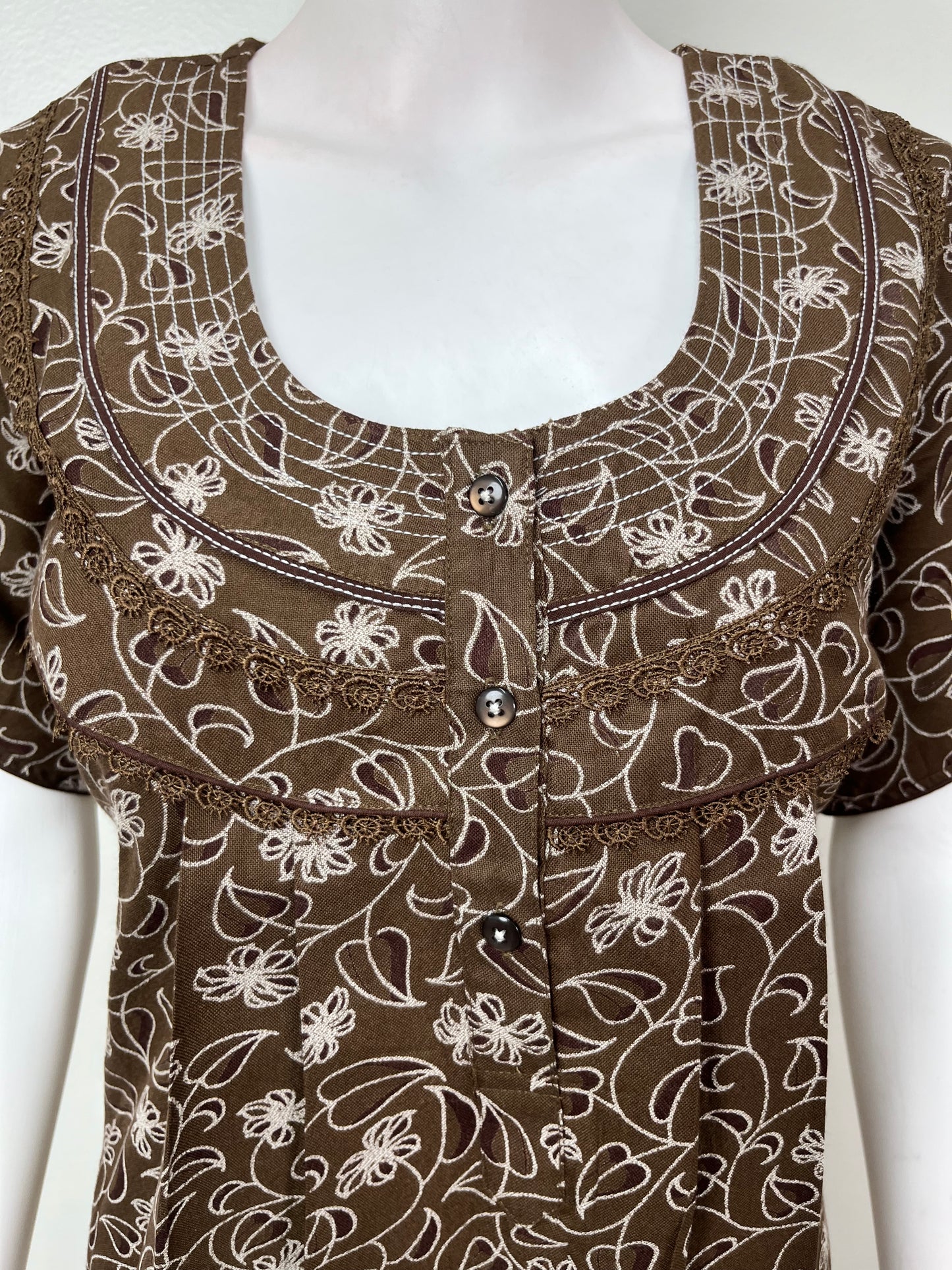 Brown Alpine Fabric Soft & Breathable Nighty