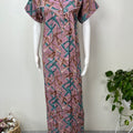 Geometric Printed Alpine Fabric Nightgown for Women