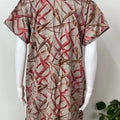 Coffee Pleated Style Alpine Nightgown
