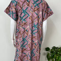 Geometric Printed Alpine Fabric Nightgown for Women