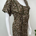 Mehendi Green Alpine Fabric Nighty for Women