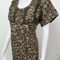 Mehendi Green Alpine Fabric Nighty for Women