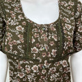 Mehendi Green Alpine Fabric Nighty for Women