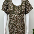 Mehendi Green Alpine Fabric Nighty for Women