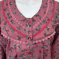 Soft & Breathable Alpine Fabric Nightgown with 3/4th  Sleeves